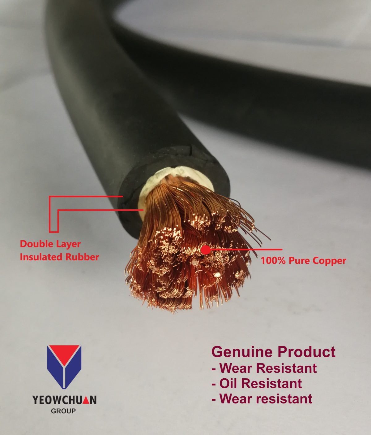 AIRGAS FLEX RUBBER WELDING CABLE ( 100 PURE COPPER )