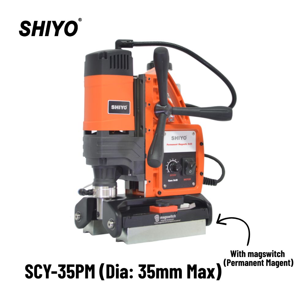 SHIYO Industrial Grade Magnetic Drilling Machine SCY-35PM Permanent Magnet Drill